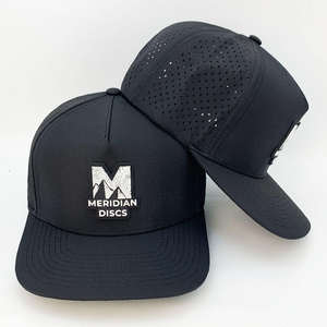 Cappelli da Golf Impermeabili con Patch in PVC e Fori Laser, Cappellini da Baseball Personalizzati di Alta Qualità a 5 Pannelli - Product Image 3