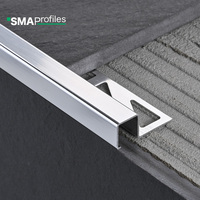 Profilé de bordure en aluminium SMAProfiles pour carrelage, moulure décorative en marbre, installation facile