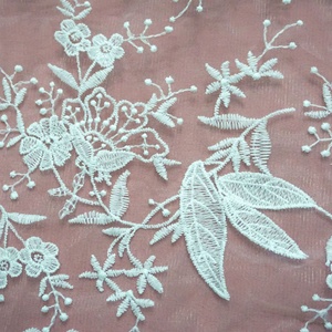 <strong>Cheap</strong> White Wedding <strong>Lace</strong> <strong>Fabric</strong> Embroidered Bridal Accessory LT20701 - Product Image 3