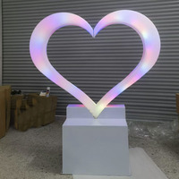 Lumière LED extérieure étanche en forme de cœur, à intensité variable, garantie 1 an, pour arches d'amour et décorations de fête d'anniversaire