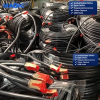 Kabel Ethernet CAT7 10Gbps 600MHz Kabel Jaringan RJ45 Berlapis Emas Terlindung Patch LAN Kecepatan Tinggi untuk Gaming Router Switch PC