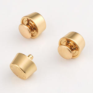 حقيبة بسعر الجملة الأجهزة الذهب حقيبة قدم برشام سبائك الزنك حقيبة معدنية مسمار مخصص برشام مع شعار لحقائب اليد - Product Image 2