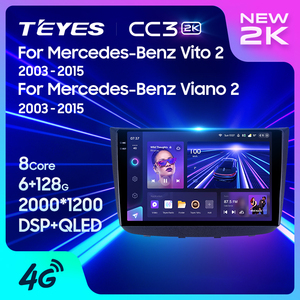 TEYES CC3 2K REPRODUCTOR DE DVD para coche para mercedes-benz Vito 2 Viano 2 W639 <span class=keywords><strong>2003</strong></span> - 2015 10,2 pulgadas GPS Android navegación REPRODUCTOR DE DVD para coche - Product Image 5