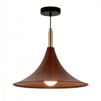 Lustre de style chinois, comptoir de bar de salle à manger d'hébergement, lustre en noyer pour salon de thé chinois, chevet