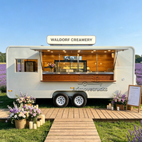 Camion de restauration mobile entièrement équipé pour la vente de gâteaux, pâtisseries et desserts, camions de restauration blancs sur mesure à vendre aux États-Unis