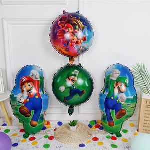 Nueva llegada <span class=keywords><strong>Mario</strong></span> <span class=keywords><strong>Bros</strong></span> dibujos animados globos melocotón <span class=keywords><strong>princesa</strong></span> papel de aluminio para cumpleaños Baby Shower fiesta decoraciones - Product Image 3