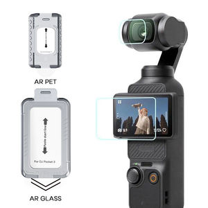 ฟิล์มกันรอยติดตั้งง่ายสำหรับ DJI Pocket 3 AR กระจกนิรภัยป้องกันเลนส์กล้อง พร้อมกรอบจัดตำแหน่งป้องกันฝุ่น - Product Image 6