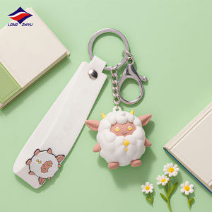 Longzhiyu 18 ans Usine En Gros Personnalisé 3d Pvc Mini Porte-clés <span class=keywords><strong>De</strong></span> <span class=keywords><strong>Voiture</strong></span> Personnalisé Dessin Animé logo Designer Porte-clés - Product Image 2