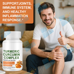 Kualitas tinggi suplemen kunyit ekstrak akar Kurkumin 95% Kosher kunyit sertifikat 95% <span class=keywords><strong>500mg</strong></span> Kurkumin kapsul - Product Image 3