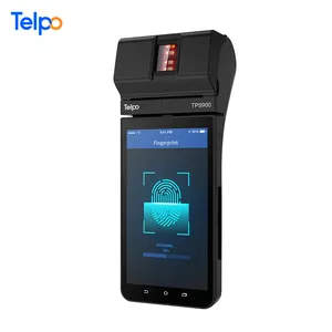 Restaurant Mobile Payment Machine Portable Android Pos System 4g Nfc Handheld Pos With Fingerprint