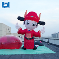 Personnalisé Géant Gonflable Rouge Numéro Un Érudit Modèle Dessin Animé Gonflable Maître Personnage Sculpture Dessin Animé Mascotte