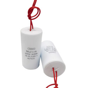 高電圧CBB60 <span class=keywords><strong>50uf</strong></span>フィルムコンデンサワイヤー付き洗濯機と水ポンプ - Product Image 4