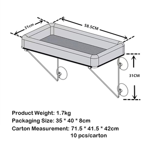 Cama para Mascotas con Soporte Metálico - <span class=keywords><strong>Hamaca</strong></span> para Gatos para Ventanas, para Gatos Grandes y Gatitos - para Tomar el Sol, Dormir Siesta y Disfrutar del Paisaje (Blanco) - Product Image 5