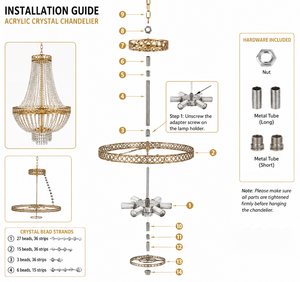 Wedding Hotel Luxury Ceiling Hanging Metal Iron Acrylic Crystal Bead Chandelier Gold Led Pendant Decorative Lights <strong>Stage</strong> <strong>Props</strong> - Product Image 5