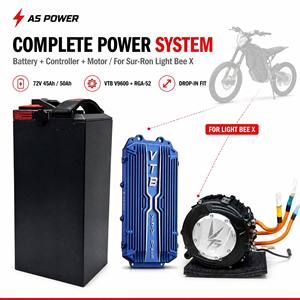 Batterie 72V 45Ah 50Ah, contrôleur VTB V9600, kit moteur RGA-52, système d'alimentation, pack lithium haute décharge, Sur-Ron Light Bee X - Product Image 1