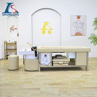 Tempat Tidur Cuci Rambut Multifungsi, Tempat Tidur Moxibustion, Tempat Tidur Pijat Kepala dengan Sirkulasi Air untuk Mandi Kaki, untuk Toko Terapi Fisik