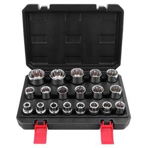 ชุดซ็อกเก็ตเดเฟย์ ทอร์กซ์ เมตริก 6 จุด และ 12 จุด ซ็อกเก็ตสั้น หัวหกเหลี่ยม สำหรับเครื่องมือซ่อมรถยนต์ - Product Image 1