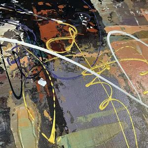 Peinture à l'huile sur toile personnalisée, scène urbaine, skyline moderne, 100% peinte à la main, art abstrait, décoration murale pour la maison - Product Image 4