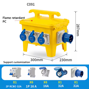 IP65 impermeable, a prueba de polvo, caja de enchufe industrial ignífuga caja de distribución de disyuntor eléctrico - Product Image 3