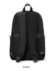 Custom <b>Waterproof</b> Big Black Travel Backpack Lightweight Computer Bag Bookbag School <b>Rucksack</b> Backpack - Product Image 2