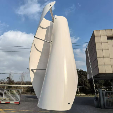 Free Energy Vertical Axis Windmill Generator Off-Grid 200W Hybrid System for Home Use Poland Stock
