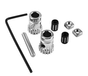 Kit de extrusor de Doble accionamiento niquelado de acero endurecido mejorado para <span class=keywords><strong>Prusa</strong></span> MK2/MK2.5/<span class=keywords><strong>MK3</strong></span> - Product Image 5