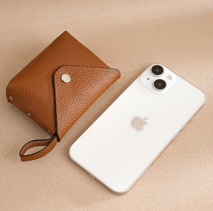 Porte-monnaie portable en cuir véritable pour femme, petit format, avec porte-cartes d'identité et rangement pour pièces de monnaie - Vente chaude - Product Image 1