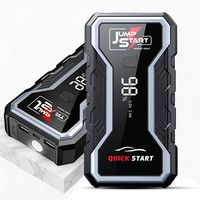 Jump Starter Portabel Bertenaga Motor Mobil Kapasitas Tinggi 6000mAh 12V 1000A Arus Puncak Pengisian Digital Input USB-Type-C