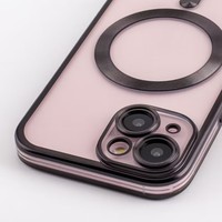 Coque en TPU électrolytique avec film d'objectif coque de téléphone anti-chute magnétique pour Samsung S22 S23 S24 S25 Ultra