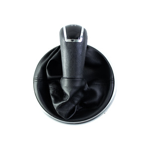 Skoda Fabia Mk2 Gear <b>Shift</b> <b>Knob</b> Black Leather 5 Speed Ergonomic Car Accessory - Product Image 2