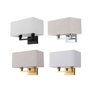 Lámpara de Pared de Tela de Lujo Moderna Nórdica con Marco de Hierro Forjado, Ahorro de Energía, Montada en la Pared para Decoración de Sala de Estar y Dormitorio - Product Image 4