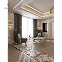 Fauteuil d'appoint de luxe en velours à dossier haut, design moderne, structure métallique haute résistance, couleur personnalisable, chaise confortable pour salon