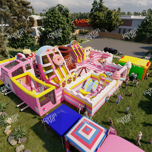 Parque Inflable Comercial de Dulces y de Ensueño, Parque Infantil Inflable, Diversión Alegre al Aire Libre - Product Image 4