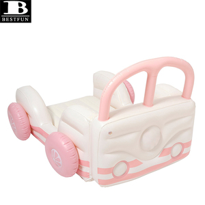 <span class=keywords><strong>Letto</strong></span> Gonfiabile da Viaggio per Bambini, Premium Rosa Caramella, Materasso ad Aria Portatile Estivo per Casa, Tenda, Campeggio, Pernottamento - Product Image 3