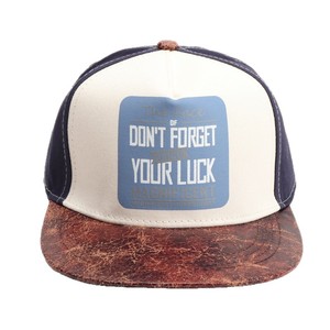 <b>Snapback</b> <b>Cap</b> Unisex Polyester Cotton Canvas Contrast Color Flat Brim Casual Streetwear Hat - Product Image 4