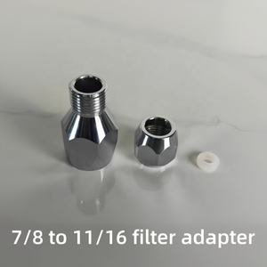 GOODTAN 164120 Adaptador de Carcasa de Filtro de Punta Plana de Acero Inoxidable de 7/8 a 11/16 para Pistola de Pintura sin Aire - Product Image 3