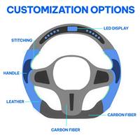 Volante de Fibra de Carbono para Mazda 3, Mazda 6, CX5, RX7, CX-4, CX-5, RX-7, Axela, Atenza, RX8, MX5, CX3, CX8, CX9