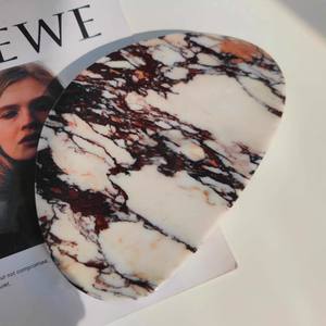 <span class=keywords><strong>Plateau</strong></span> en marbre moderne <span class=keywords><strong>de</strong></span> style scandinave Bostone Calacatta violet pierre naturelle <span class=keywords><strong>plateau</strong></span> unique ornement salon - Product Image 1