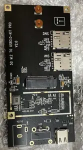 Özel sürüm için Nick olmadan anahtar ve dc güç bağlantı noktası 5G modülü adaptör panosu M.2 USB 3.0 kiti için Quectel RM502Q-AE