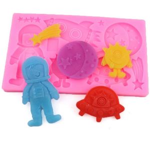 Molde de Silicona para Chocolate, Fondant y Dulces con Diseño de la Serie Espacio y Universo, Herramientas con Logotipo OEM/ODM - Product Image 1