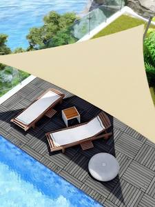 Auvent triangulaire de protection solaire pour cour, tente de camping extérieure, <span class=keywords><strong>voile</strong></span> pare-soleil argenté, idéal pour l'extérieur - Product Image 6