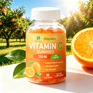Gommes à la vitamine C Daynee 250 mg par portion, 60 gommes végétaliennes, complément alimentaire pour soutenir la défense cellulaire, la santé de la peau et le système immunitaire. - Product Image 2