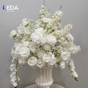 LEDA Handmade 60cm <b>Large</b> White <b>Flower</b> Ball Wedding Centerpiece for Valentine's Day and Events Decor - Product Image 1