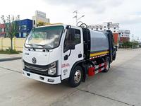 Camion compacteur à ordures Dongfeng 6cbm, camion de collecte et d'élimination des déchets de 3 tonnes à vendre