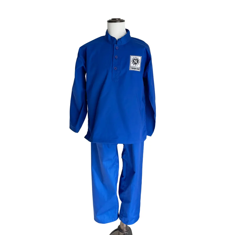 Uniforme azul personalizado pencak silat uniforme de artes marciais da Malásia