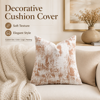 Housse de coussin décorative carrée 45x45 en polyester avec fermeture éclair invisible pour la décoration de la maison, du canapé et de la chambre