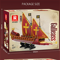 Reobrix 66105 2026 Nuevo Modelo de Velero MOC, Adorno Educativo, Barco Creativo, Juguetes de Bricolaje, Regalo para Adultos, 3387 Piezas, Juego de Bloques de Construcción