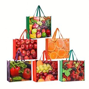 Custom Fabric Laminated Waterproof PP Shopping <b>Bag</b> Polypropylene Non-Woven <b>Bag</b> with Rope or Ribbon Handle - Product Image 1
