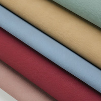 Tissu en cuir PU imitation extensible gaufré de 1,4 mm d'épaisseur, technologie tissée, rouleaux pour sacs, vêtements, canapés, ballons de football
