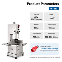 Nouvelle scie à os professionnelle commerciale - Machine à découper la viande congelée en acier inoxydable à haute efficacité, marque Kessler, garantie 1 an